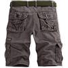 Generico Bermuda Uomo Cargo Shorts Estivi Pantaloncini con Tasche Laterali Pantaloni Corti Cotone Traspirante Pesca Campeggio Vacanze Corsa