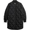 Superdry Studios Long Liner Jacket A4-Padded, Nero, 46 Donna