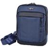 AERONAUTICA MILITARE Tracolla Uomo AM-501 Blu con 3 tasche interne e 2 esterne - mis. cm. 26x21x6