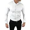 Espada Men's Wear Camicia elegante con colletto alto, slim fit, blu marino, ESP013, taglia S-3XL, Blu marino, S