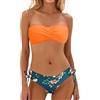 RYTEJFES Costume Donna Due Pezzi Curvy Costume Due Pezzi Costumi Pezzo Sotto Perizoma Di Sopra Con Ferretto Bagno Bikini Triangolo Pantaloncini Bralette Taglie forti Completi Da 2 A Pantaloncino Xs Nuoto