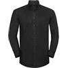 Russell Athletic Russell - Camicia Manica Lunga Classica - Uomo (Collo 51cm, Petto 127-132cm) (Nero)