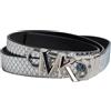 Michael Kors Cintura sottile reversibile in pelle metallizzata da donna 558992