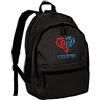 Tipolitografia Ghisleri Zaino ultras cuore stilizzato Catania tifosi calcio adulto bambino in nylon con tasche cerniera e spalline - prodotto personalizzato