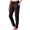 Lotto pantalone tuta donna in felpa ESTIVA, offerta per 1-2 pezzi, pantaloni felpa donna leggeri (1 PEZZO NERO, S)