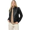 Blauer GIUBBETTO DONNA MANICHE SCUBA HASKEL 26SBLDC02206 TG M COLORE NERO