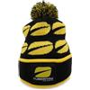 Tubertini Bobber Berretto Invernale Uomo in Maglia con Logo, Taglia Unica. Nero - Giallo