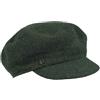 LOEVENICH Berretto Newsboy in Lana Follata Donna - cap Berretti con Visiera Cappello Invernale Autunno/Inverno Autunno Inverno - Taglia Unica Verde Scuro