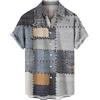 Generic Camicia Uomo Bianca T Shirt Donna Elasticizzata Magliette Uomo Azzurre Camicia Uomo Slim Fit Polo Manica Corta Uomo Blu Camicie da Uomo Casual Grey 4XL