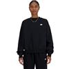 New Balance Sport Essentials Fleece Crew Felpe da Donna Black L