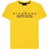 John Richmond - T Shirt Maglietta Ennis, Gialla, Unisex, Ragazzi, Bambini, 14 Anni