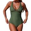Generico Costume Intero Donna Costumi Piscina Donna Costume Contenitivo Bikini da Bagno Push Up Mare Monospalla Curvy Interi Senza Segni Abbronzatura Contenitivi Volant 5XL Top Taglie Forti per Sexy con