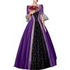 MaNMaNing Vestito Palazzo Rinascimentale Donna Abito Lungo Elegante Costume Vittoriano per Carnevale Veneziano Festa di Halloween Ballo in Maschera