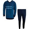 Il Granchio Pigiama calibrato da Uomo Manica Lunga in Cotone (IT, Testo, 3XL, Plus, Regular, Ottanio)