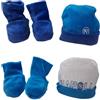 Generico Set Cappellino + Scarpina Neonato Napoli Calcio Kit Neonato PS 04300