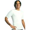 Leable 3 Maglia Intima Uomo Termica in Lana Cotone Manica Corta,CLORE Bianco Lana, Taglie dalla M alla Taglia Forte 5XL, Prodotto Italiano 100%. (IT, Testo, 3XL, Regular, Regular, Tris Bianco Lana)