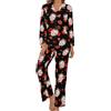 Naispanda Set Pigiama da Donna Personalizzato con Foto Set Pigiama Personalizzato con Volto per Donna Set Pigiama da Donna a Maniche Lunghe con Bottoni Personalizzati