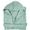 Smart Deco Home Accappatoio Uomo Donna con cappuccio 100% cotone Made in Italy Taglie S M L XL XXL (M, Salvia)