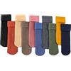 XQILGVF 5/10 Paia di Calzini Termici Invernali in Velluto, Calzini Spessi Caldi Invernali in Cashmere, Calzini tubolari Spessi in Velluto per Donna (One Size,10 Pairs)