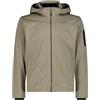CMP Giacca da uomo in Light Softshell con cappuccio staccabile, 39A5027 (IT, Numero, 48, Regular, Regular, Sage)