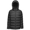 Geox W Spherica Long Park Giacca, Nero, 46 Donna