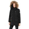 Extreme Pop Donna Giacca a vento impermeabile in piumino con cappuccio in piuma d'oca sintetica UK Brand (S, Nera)