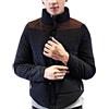 LaoZan Giacca da Uomo Corto Inverno Imbottita Giubbotto Cappotto Parka Manica Lunga Blu Marina L