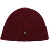 Tommy Hilfiger Berretto in cashmere con bandiera, Colore: rosso, Taglia unica