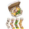 Rainbow Socks - Pizza MIX Italiana Hawaiana Capricciosa Donna Uomo - 4 paia di Calze - Taglia 41-46