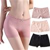MANBOZIXi Signora Pantaloncini Senza Cuciture Boxer Knickers Anti-Esposizione Di Sicurezza Di Cotone Hipster Mutandine One Size 4pcs Pack Peso 40KG-75KG