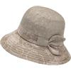 WUODHTW Cappello estivo da donna cappello da viaggio cappello da sole di mezza età e anziani cappello fresco cappello da bacino cappello da spiaggia cappello da pescatore, Colore cachi, Taglia unica