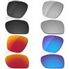 LenzReborn Sostituzione Lente Polarizzata per Occhiali Da Sole Oakley Catalyst OO9272 - Più opzioni, nero scuro + grigio argento + rosso fuoco + blu ghiaccio, Taglia unica