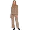 Noidinotte; more than pyjamas Noidinotte - Pigiama Donna Softy in ciniglia Felpata con Collo Alto - XL Beige