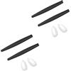 Saucer Kit di 2 paia di occhiali da sole in gomma per Oakley Crosshair New 2012, (Black Rubber Kits), Taglia unica