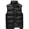PRJN, gilet da uomo in piuma d'oca, gilet caldo, giacca invernale, ultraleggera, con tasca con chiusura lampo, grande gilet da uomo in gilet Plus Size gilet casual top da uomo A-Black XXXL