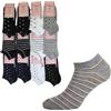Enrico Coveri 12 Paia calze corte Donna Pari scarpa in cotone elasticizzato fresita 268