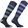 CALZE PRESTIGE Calze uomo lunghe a coste & righe, calde e morbide in pregiatissimo filato lana-cashmere (A4)