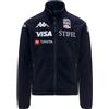 Kappa 6CENTO 687C US, Pile Full Zip da Uomo (IT, Testo, L, Regular, Regular, Blue Baritone)