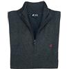 U.S. Grand Polo Equipment & Apparel Maglione Lupetto Pullover Uomo Cerniera Mezza Zip Taglie Forti 3XL 4XL 5XL 6XL (3XL - Grigio)