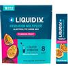 Liquid I.V. Moltiplicatore di idratazione, polvere elettrolitica, buste facili da aprire, miscela di bevande integrative (frutto della passione) (16)