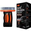 Jeeeun Glass Emulsion Cleaner for Car, 100ml Roll-On Car Oil Film Cleaner with Cleaning Board, Removes Oil Film for Clear Windshield and Improved Visibility (1pcs)