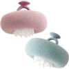Generic Spugne da bagno per doccia tipo girasole, 2 in 1, scrubber per il corpo, con ventosa, in rete, per donne, uomini, ragazzi, tempo del bagno, post-allenamento, palestra, viaggi, casa, hotel, spiaggia