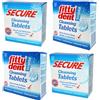 FITTYDENT Fitty Dent Secure - Compresse detergenti per protesi dentarie, 32 compresse - Confezione da 4