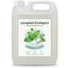 Lemag srl Lavapiatti Ecologico Concentrato 5L - Ricarica Grande Biodegradabile >90% - Ne Basta Poco per Lavaggi Efficaci - Dermatologicamente Testato - 4 Profumazioni Naturali - Lemag SRL (BICARBONATO E MENTA)