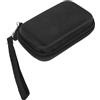 WATIIFUFU Custodia Portatile per Misuratore Glicemia in EVA Nero, 1 Pezzo | Struttura Rigida, Velluto Interno, Asola Elastica, Tasche Multiple e Zip Liscia per Scuola e Esterni
