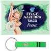 Beni Culinari 24x Felce Azzurra Talco Fresco - Pelle Fresca e Piacevolmente Profumata - Busta da 100g + Portachiavi Beni Culinari in Omaggio