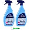 Beni Culinari 2 X Felce Azzurra Appretto Leggero Spray per Stira Veloce, aiuto per stirare leggermente rinforzante, stiratura rapida, profumata 750 ml + portachiavi Beni Culinari