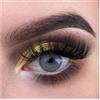 GLAMLENS Lenti a contatto colorate Augusta Gray - grigio mensili - con porta lenti a contatto -grigie naturali in silicone idrogel - 2 pezzi - DIA 14.2 senza correzione 0.00 diottrie lente a contatto