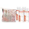 FEI FAN Collutorio Protezione Carie, Remineralizza e Protegge Dalla Carie. Rinfresca Con Un Piacevole Gusto Alla Menta 100ml (6 Flaconi) + Kit Bottiglie Da Viaggio