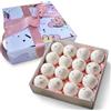 Lu.Flo Bombe da Bagno Naturali 16×60g - Artiginali - Olio di Avocado e Girasole - Petali di Rosa - Idea Spa per Lei - Set Regalo Donna - Confezione Regalo Elegante - Lu.Flo